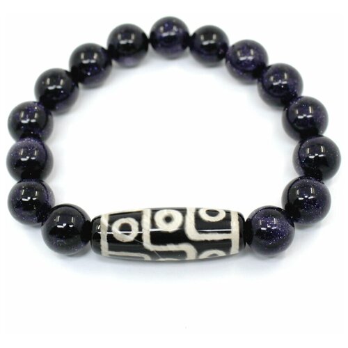 фото Handinsilver ( посеребриручку ) браслет из синего авантюрина 10мм с девятиглазой бусиной дзи