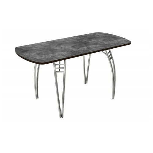 Стол кухонный раздвижной ЛДСП 1100x700x750 Камень Тёмный на ногах 