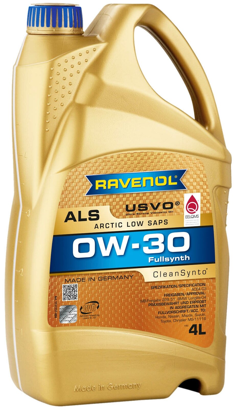   RAVENOL Arctic Low SAPS ALS SAE 0W-30 ( 4) new