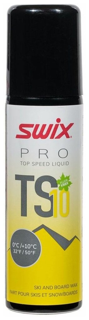 Жидкий парафин Swix TS10 Yellow, +2.+10, 50мл