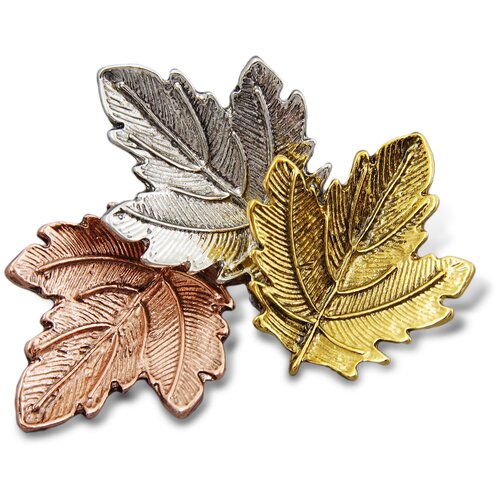 Брошь ЖемАрт, золотистый/голубой/зеленый