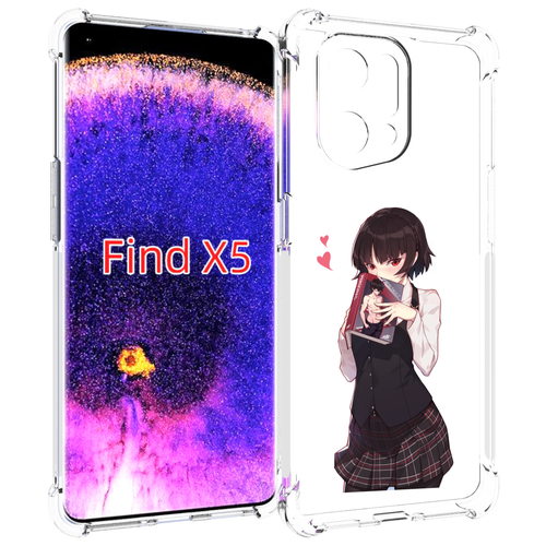 Чехол MyPads Persona 5 - Makoto Niijima для Oppo Find X5 задняя-панель-накладка-бампер