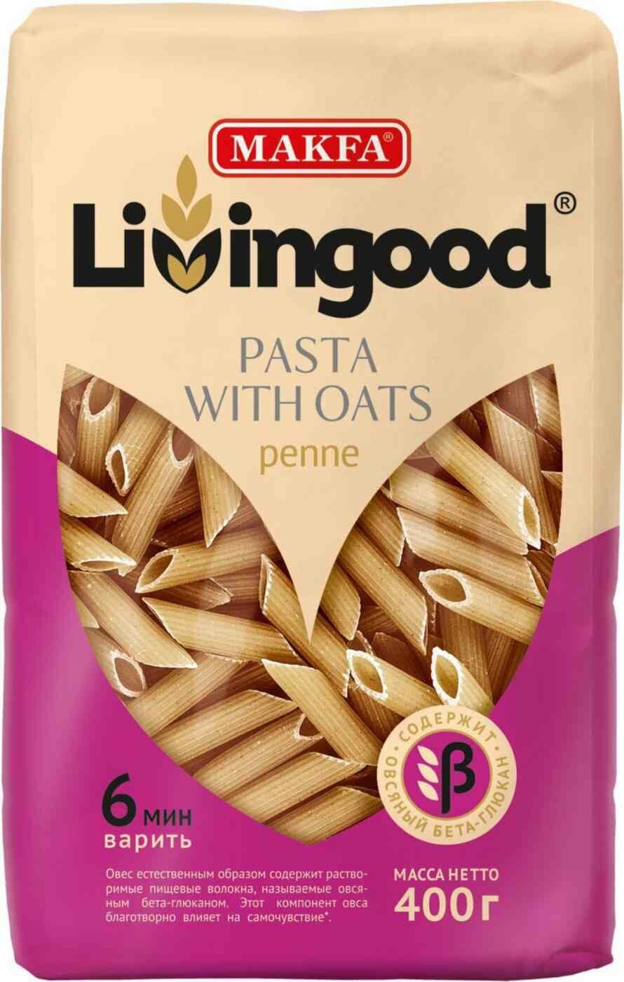 Перья Makfa Livingood Penne овсяные, 400 г - фотография № 2