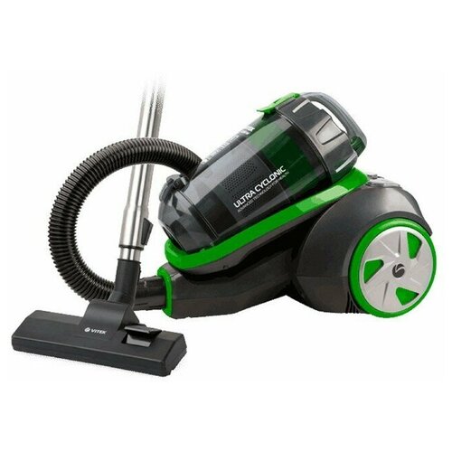 Пылесос Vitek VT-8130 BK контейнерный 2200450 Вт 35 л чёрно-зелёный 1468500₽