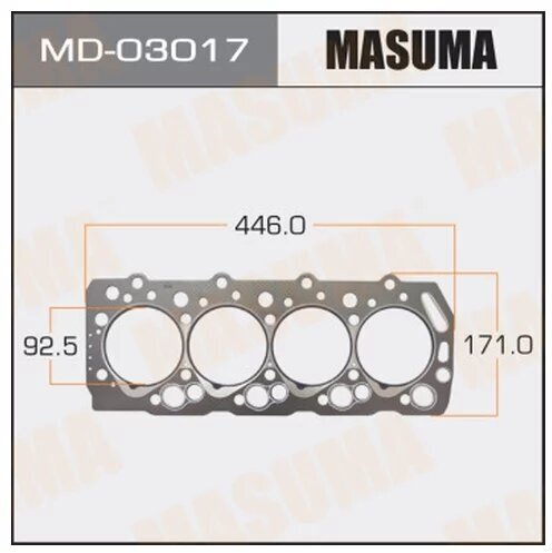 Прокладка Голов. блока Masuma 4D55, 4D56 (1/10), MD03017 MASUMA MD-03017