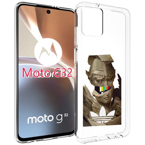 Чехол MyPads статуя-адидас для Motorola Moto G32 задняя-панель-накладка-бампер чехол mypads статуя адидас для motorola moto g7 play задняя панель накладка бампер