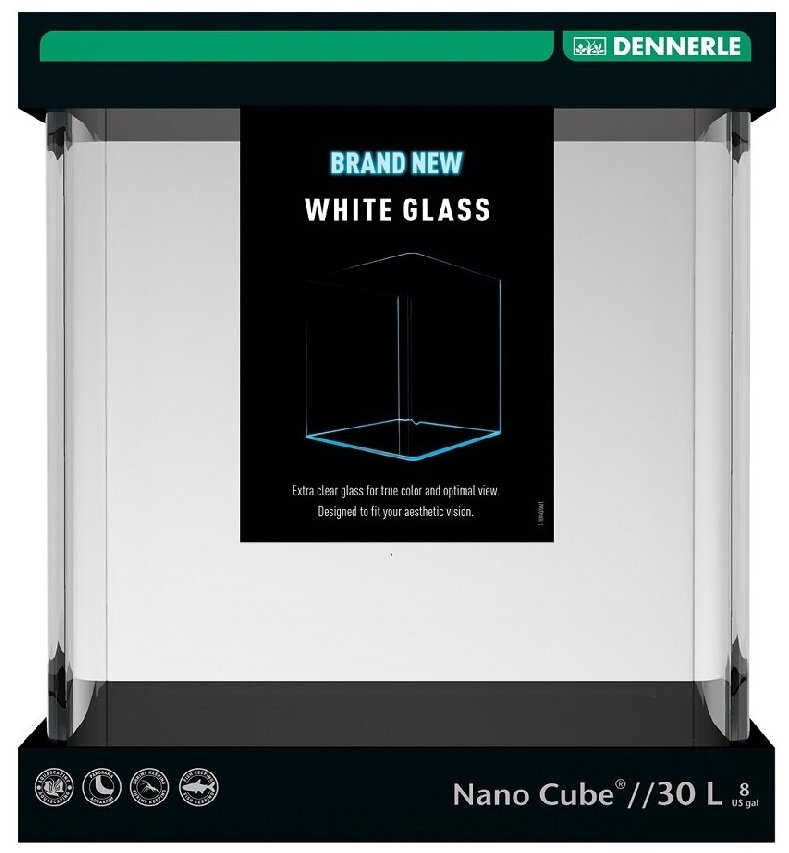 Аквариум Dennerle Nanocube White Glass 30 л