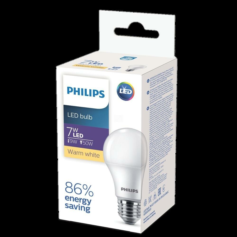 Лампа светодиодная LEDBulb LED 7Вт E27 3000K 230V A60 RCA EcoHome