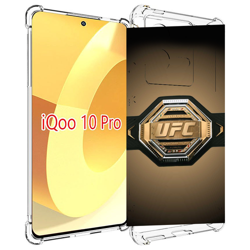 Чехол MyPads UFC единоборства мужской для Vivo iQOO 10 Pro задняя-панель-накладка-бампер