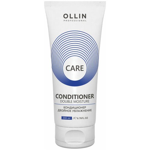 OLLIN Care Double Moisture Conditioner - Кондиционер двойное увлажнение 200 мл кондиционер для волос двойное увлажнение care conditioner double moisture кондиционер 1000мл