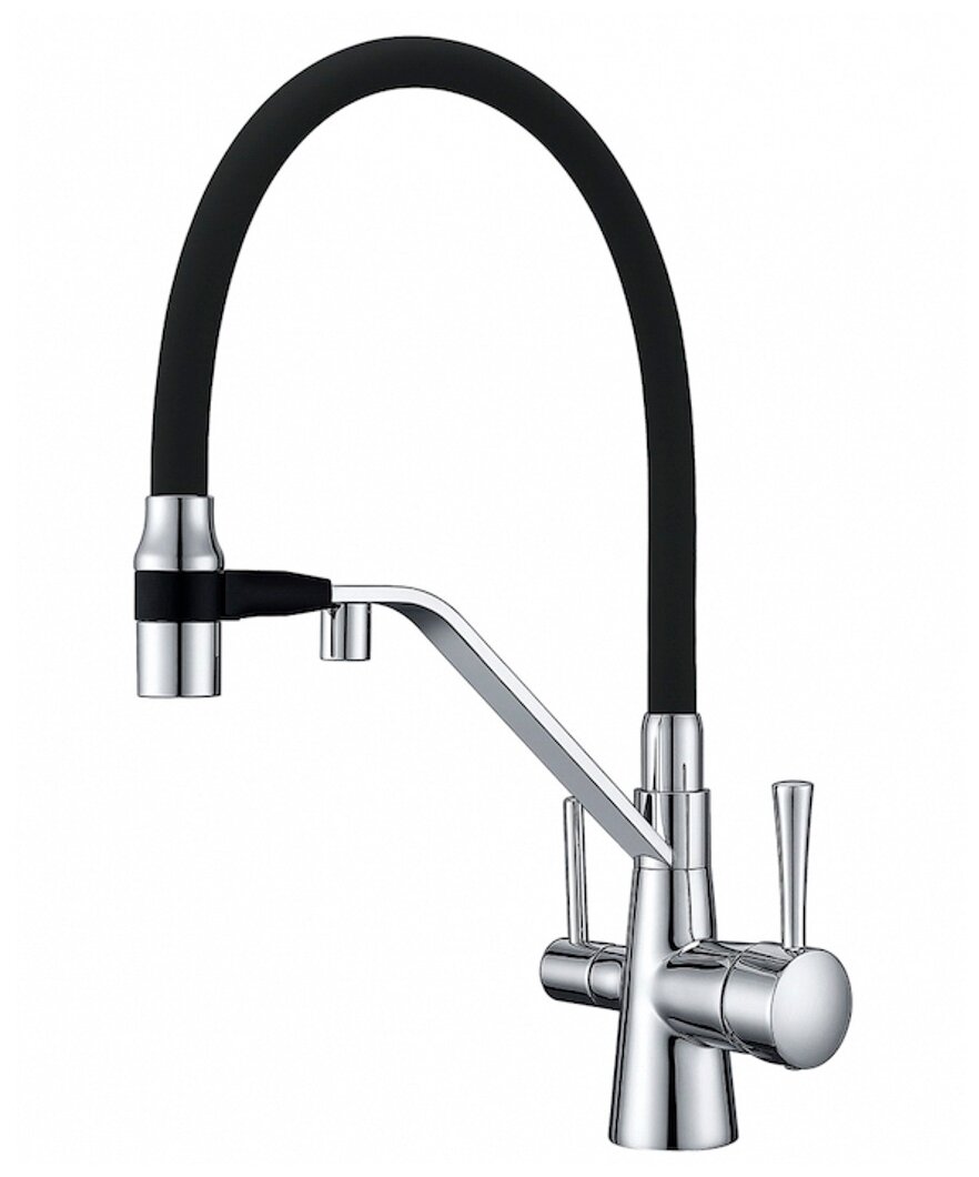 Смеситель для кухни под фильтр Zorg с магнитным держателем излива ZR 356 YF хром