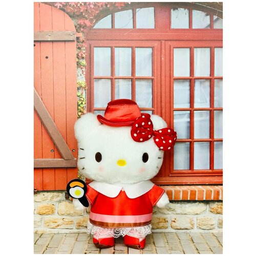 Мягкая игрушка аниме My melody Kuromi Hello Kitty, 22 см мультяшный sanrios melody kuromi плюшевая кукла милая кавайная нескользящая эластичная повязка для волос аксессуары для волос