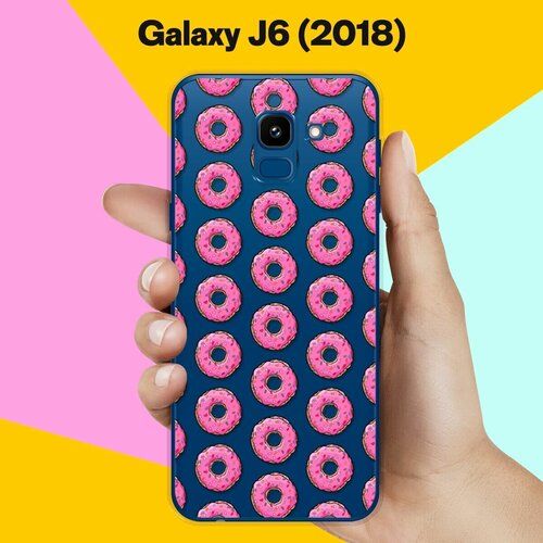 Силиконовый чехол Пончики на Samsung Galaxy J6 (2018) силиконовый чехол пончики на samsung galaxy a10