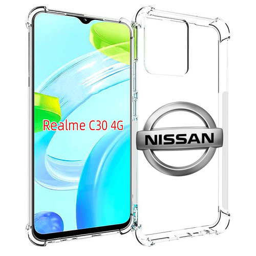 Чехол MyPads nissan-ниссан-3 мужской для Realme C30 4G / Narzo 50i Prime задняя-панель-накладка-бампер