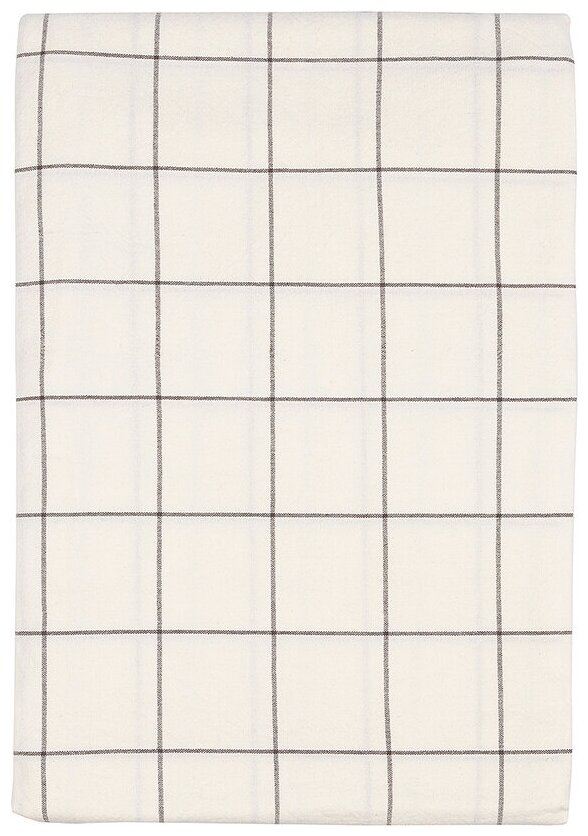 Скатерть из хлопка белого цвета в клетку из коллекции Essential, 170х250 см, Tkano, TK22-TC0018