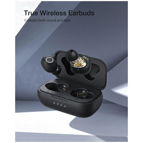 Беспроводные наушники BlitzWolf BW-FYE13 TWS Bluetooth 5.2 Qualcomm 3040 APTX Earbuds Black