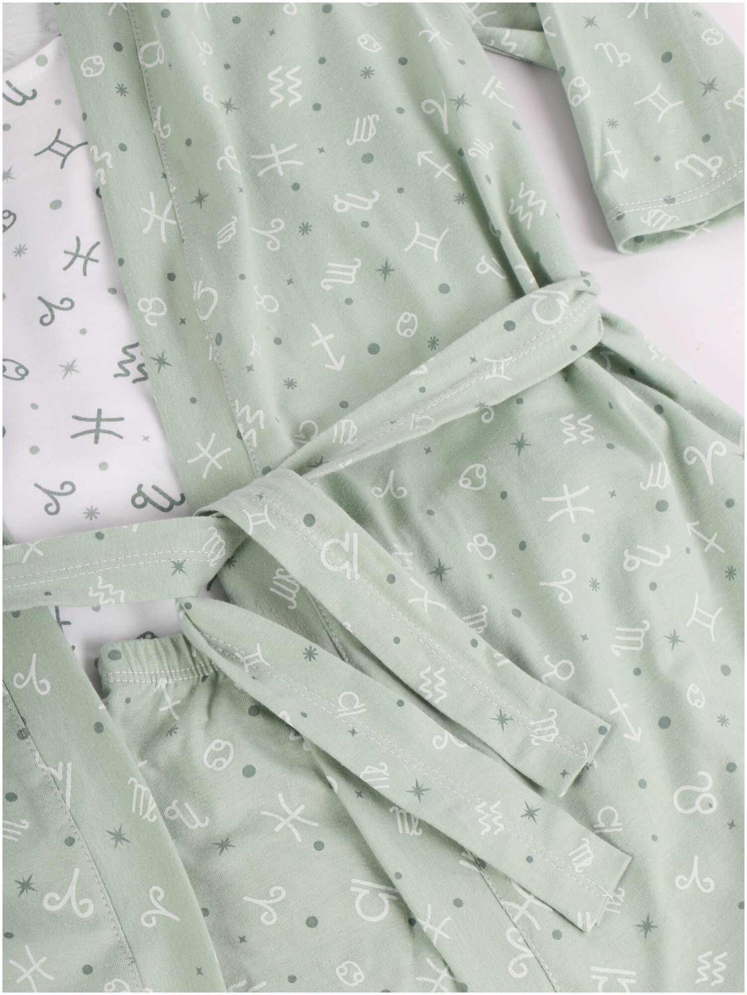 Пижама женская (топ и шорты) с халатом VereLeya Сильфия, р-р 54-56 - фотография № 3