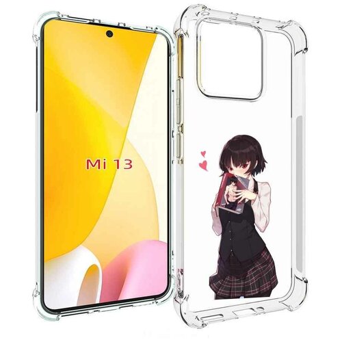 Чехол MyPads Persona 5 - Makoto Niijima для Xiaomi 13 задняя-панель-накладка-бампер