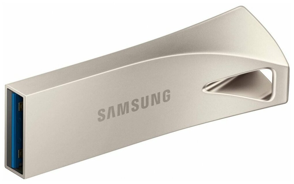 Флэш-память USB_ 64 GB SAMSUNG BAR Plus, USB 3.1, 200 МВ/s, серебристый