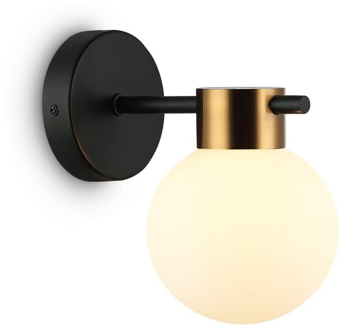 Бра, настенный светильник с круглым плафоном Freya Gatsby FR5233WL-01BS