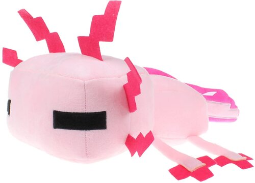 Мягкая игрушка розовый Аксолотль из игры Майнкрафт 30 см