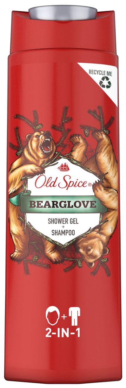 Гель для душа и шампунь Old Spice Bearlove 3в1, 400мл