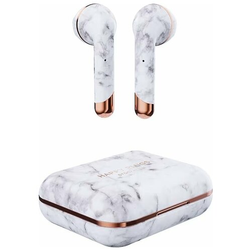 Беспроводная гарнитура Happy Plugs Air 1 Limited Edition белый мрамор 688700₽