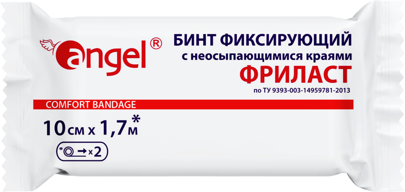 Angel / Фриласт Ангел - бинт фиксирующий, 10 см x 1,7 м (10 шт.)