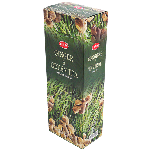 Благовония палочки HEM Имбирь Зеленый чай Ginger Green Tea 120 шт благовоние hem имбирь ginger блок 6 упаковок