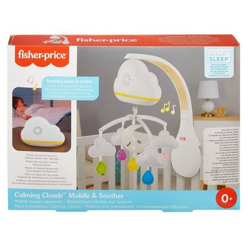 Музыкальная игрушка Mattel Fisher-Price Карусель мобиль на кроватку Успокаивающие Облачка
