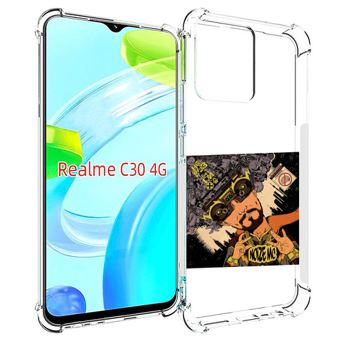 Чехол MyPads Неразбериха Noize MC для Realme C30 4G / Narzo 50i Prime задняя-панель-накладка-бампер чехол mypads неразбериха noize mc для doogee v30 задняя панель накладка бампер