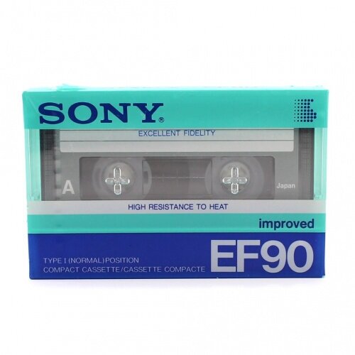 Оригинальная Японская Аудиокассета Sony EF-90n Improved / Новая Легендарная Магнитная Кассета EF90 /