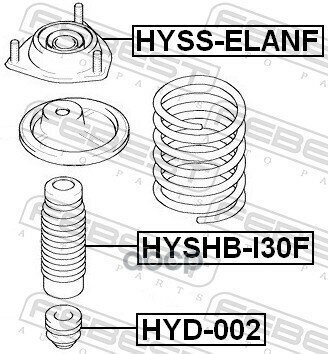 Отбойник Амортизатора Hyundai Elantra 95-06/I30 07-/Kia Cerato 04- Пер. Febest арт. HYD-002