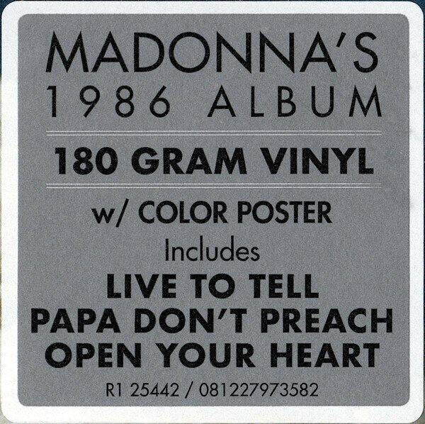 Madonna Madonna - True Blue Warner Music - фото №10