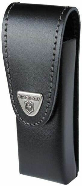 Чехол из нат.кожи Victorinox Leather Belt Pouch (4.0523.3) черный с застежкой на липучке без упаковк - фото №6
