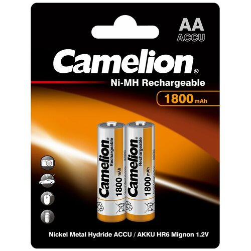 Аккумулятор бытовой Camelion R6 AA BL2 NI-MH 1800mAh