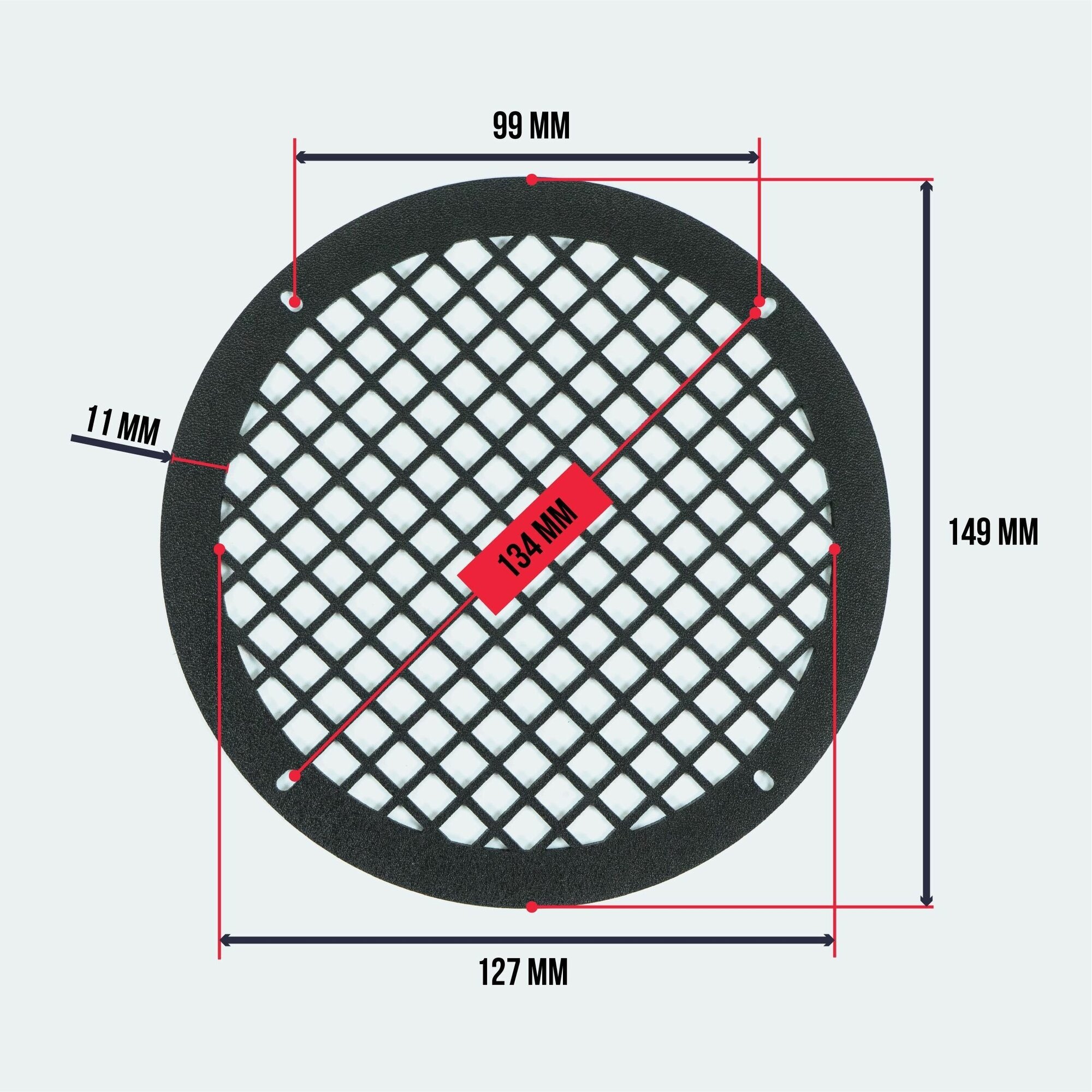 Грили для динамиков 16 см Сетка 1 - фотография № 4