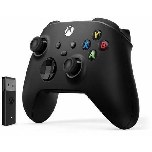 Геймпад Microsoft XBOX Series X|S Wireless Controller Carbon Black + кабель для PC (чёрный)