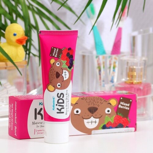 Органическая паста для зубов и десен Kolbadent Kids Natural Oral Paste Mixed Berries, 50 гр