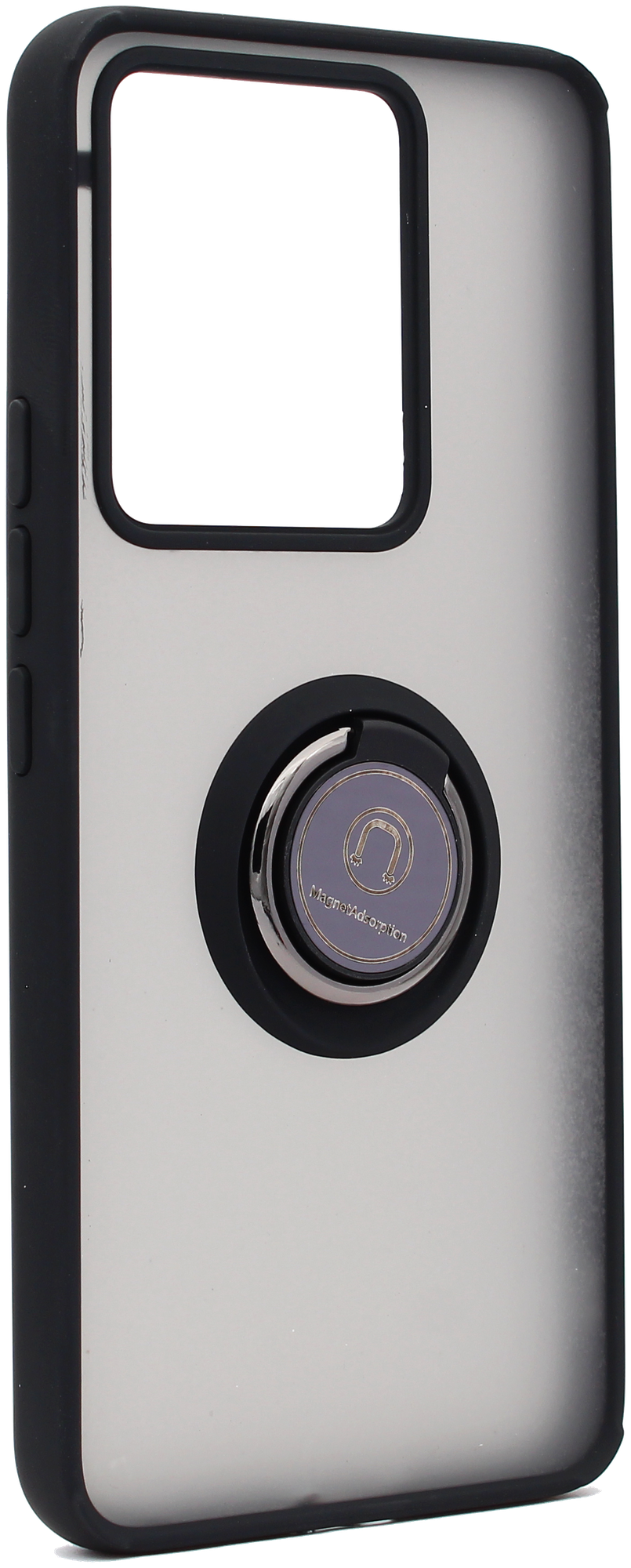 Чехол противоударный Mobix для Vivo T1, T1 Pro с кольцом и с функцией подставки цвет: черный