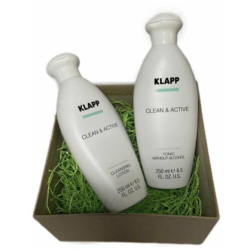 Klapp CLEAN&ACTIVE очищающее молочко Cleansing Lotion+тоник Without alcohol (без спирта)