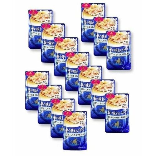 Корм для кошек влажный Present Japan Premium Pet из тихоокеанских деликатесов, 40 г х 3 шт