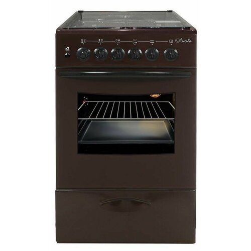 Духовой шкаф Лысьва ГП 40р0 МС-2у с крышкой коричневая 1728600₽