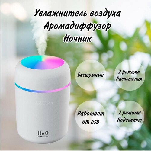 Увлажнитель воздуха H2O белый с подсветкой 53800₽