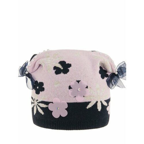 фото Шапка mialt, размер 48-50, розовый, синий