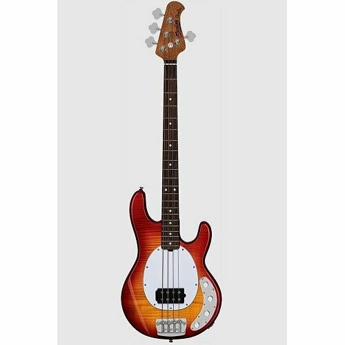 Бас-гитара Sterling by MusicMan RAY34FM-HCB-R2 ovation 2771ax ccb standard balladeer deep contour cutaway cherry cherry burst электроакустическая гитара