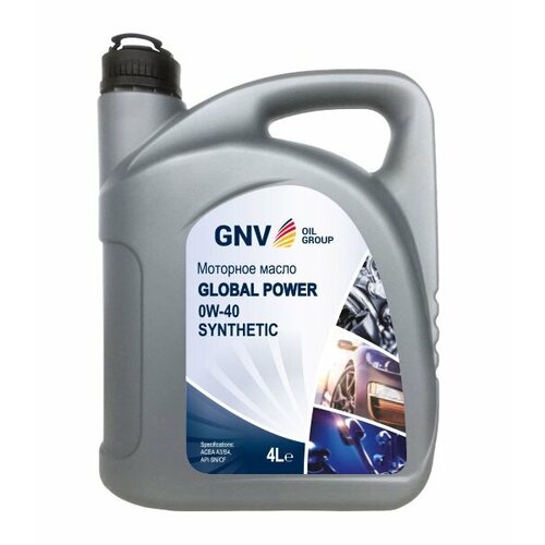 Моторное масло GNV Global Power 0W-40 Synthetic A3/B4, SN/CF - 4 л.