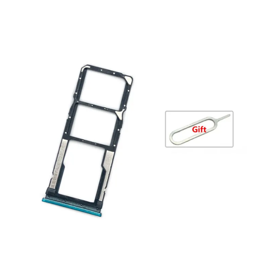 Держатель/SIM лоток для Xiaomi Redmi Note 9S/9 Pro (зеленый)