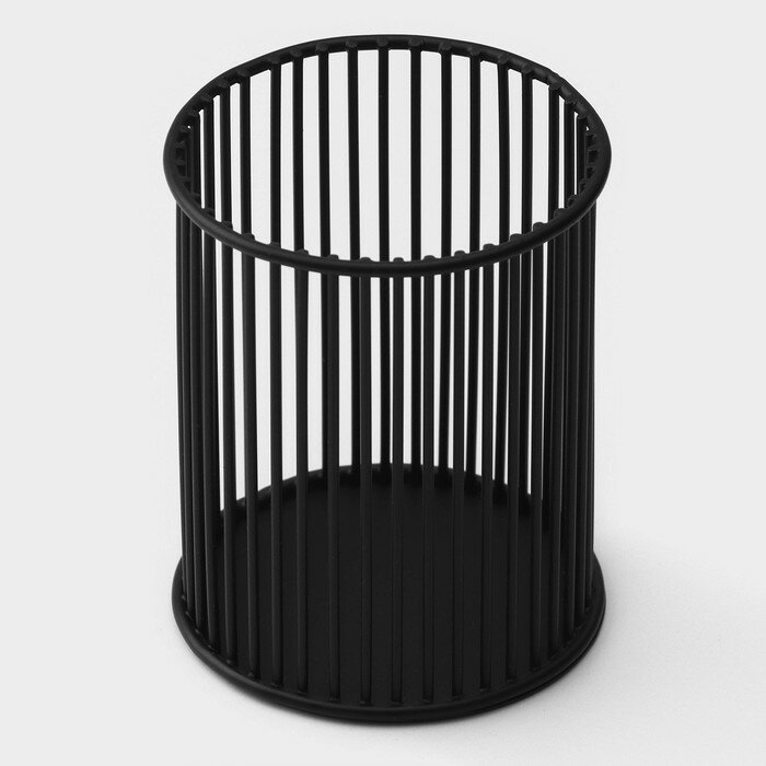 Сушилка для столовых приборов Доляна «Лофт», 8×8×10 см, цвет чёрный - фотография № 8