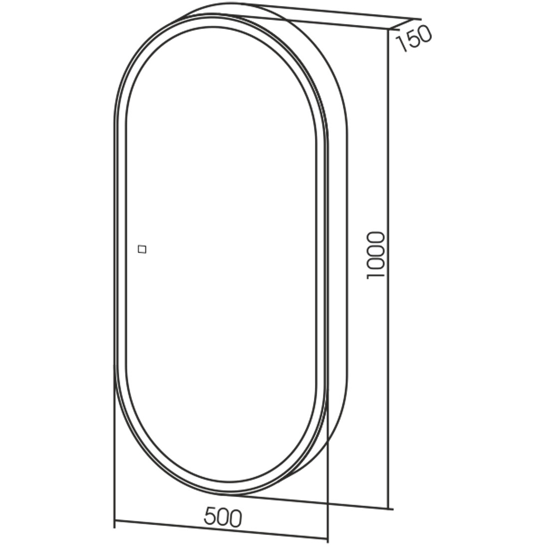 Зеркало-шкаф Azario Soho 50х15х100 LED00002515 - фотография № 2